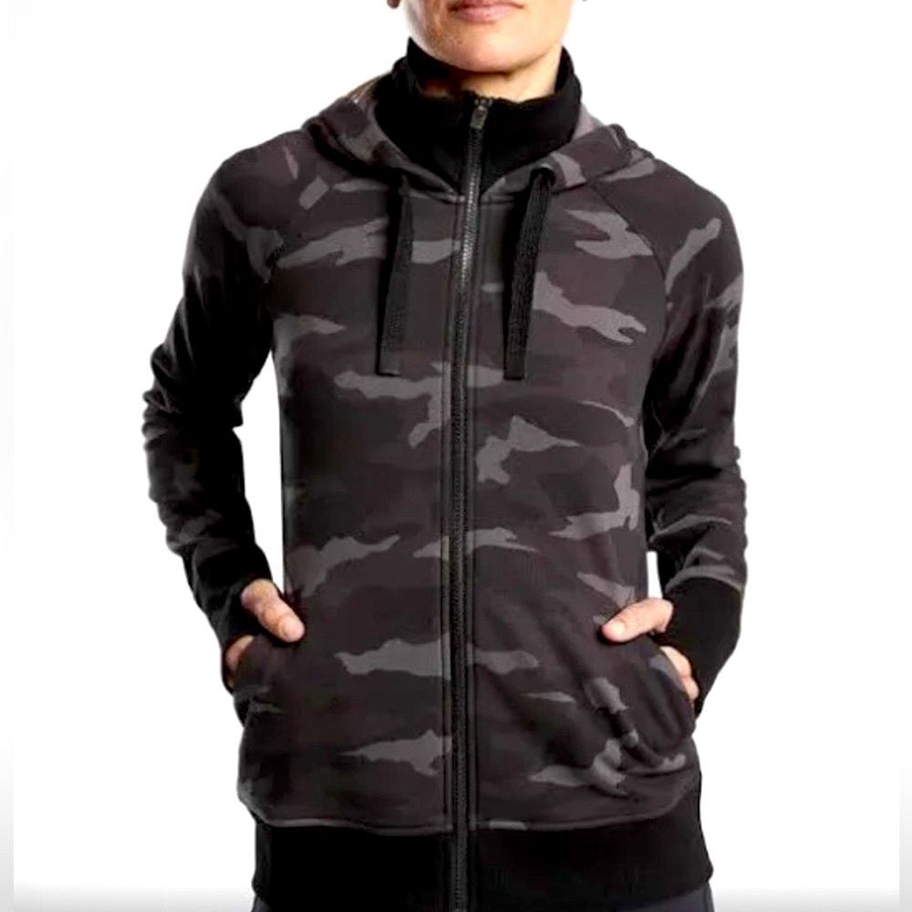 Athleta camo hooded jacket - small